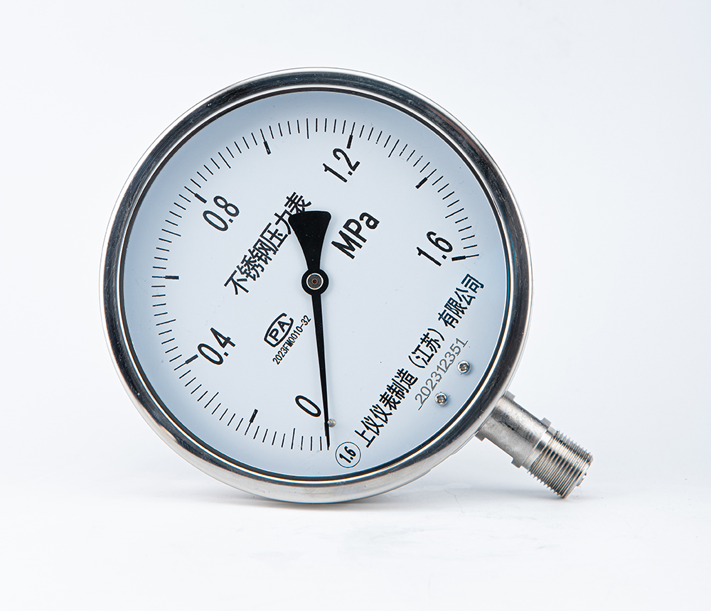 不锈钢压力表Y-150BF-1.6MPa
