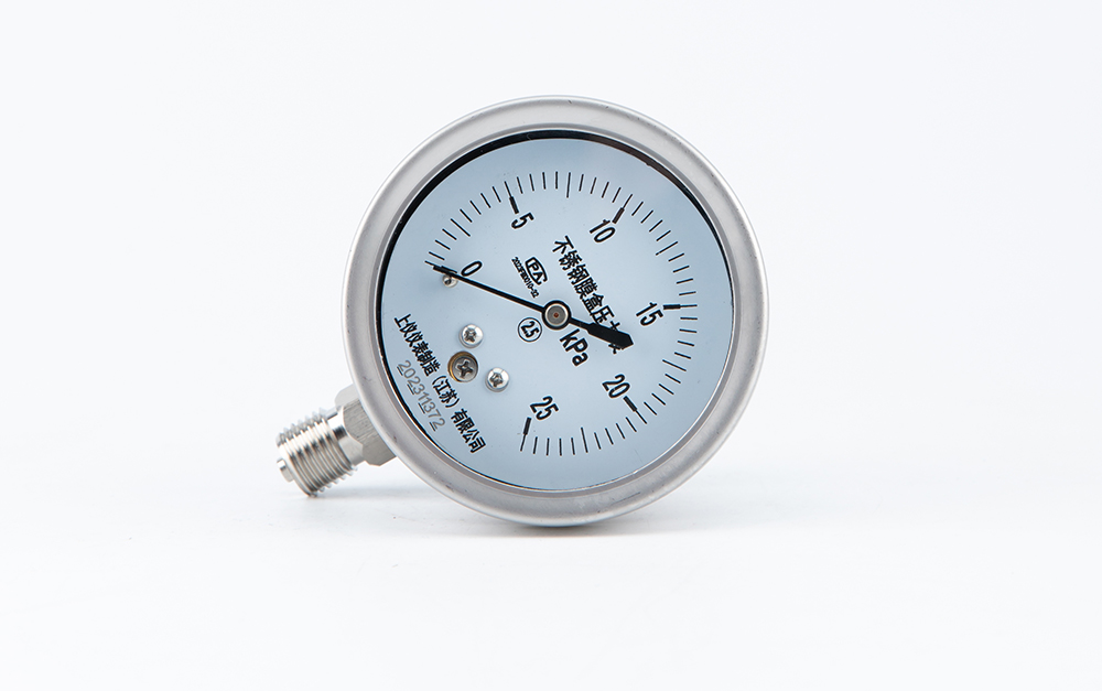 不锈钢膜盒压力表YE-63BF