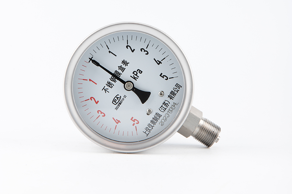 不锈钢膜盒压力表YE-100BF