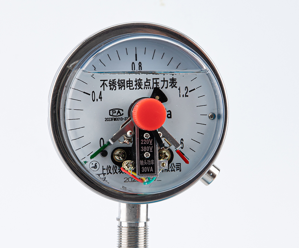 不锈钢耐震电接点压力表YNXC-100BF