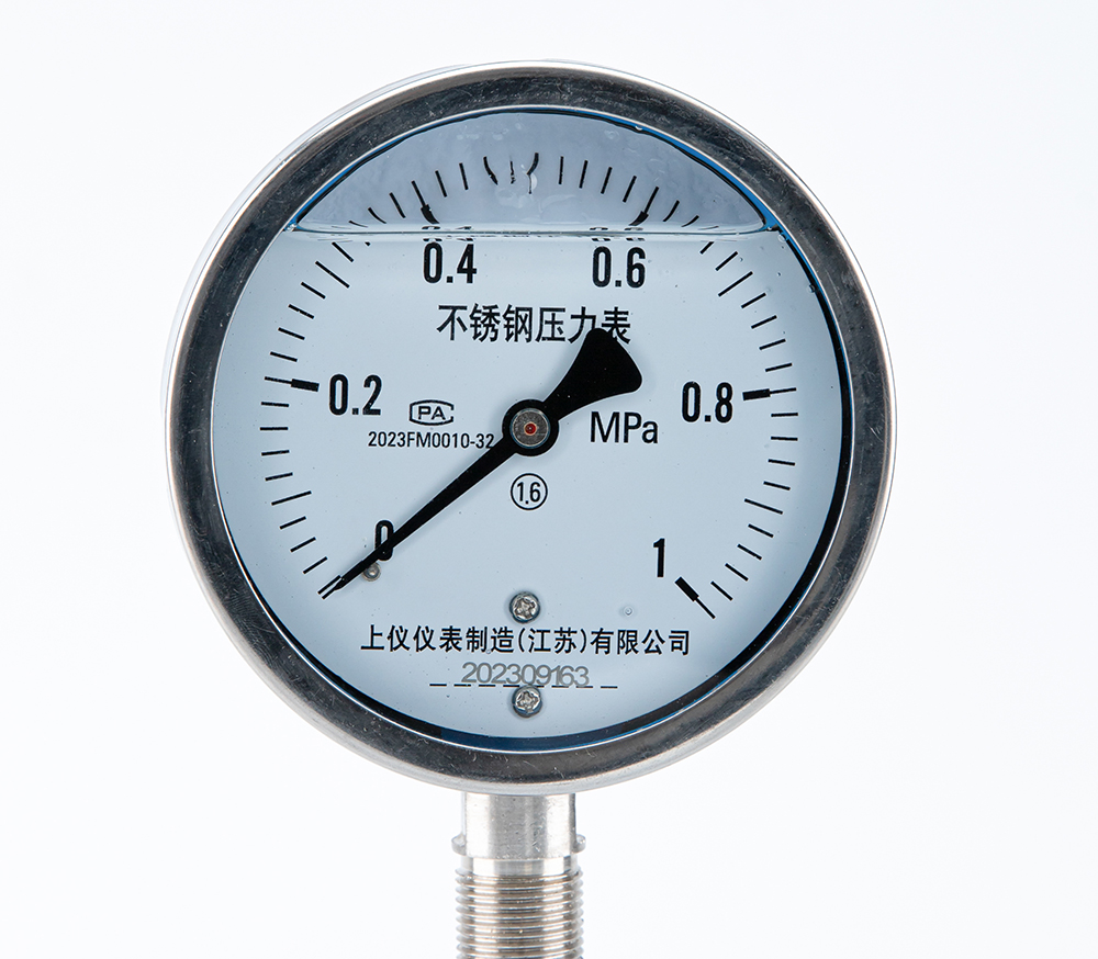 不锈钢耐震压力表YN-100BF
