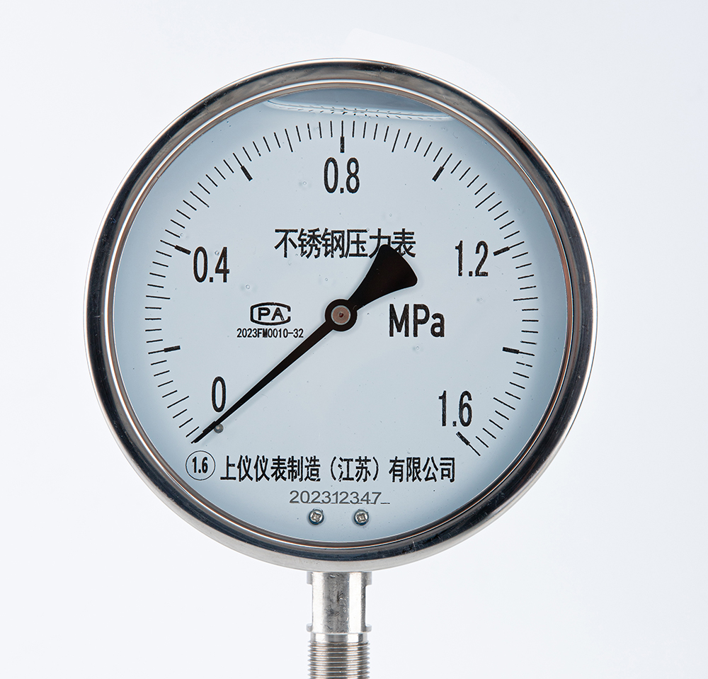 不锈钢耐震压力表YN-150BF 1.6MPa