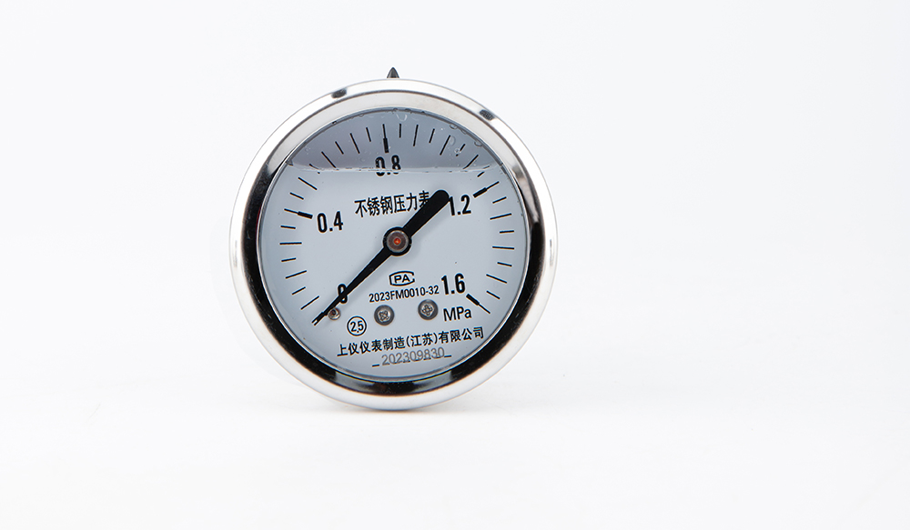 不锈钢轴向耐震压力表YN-60BF-Z